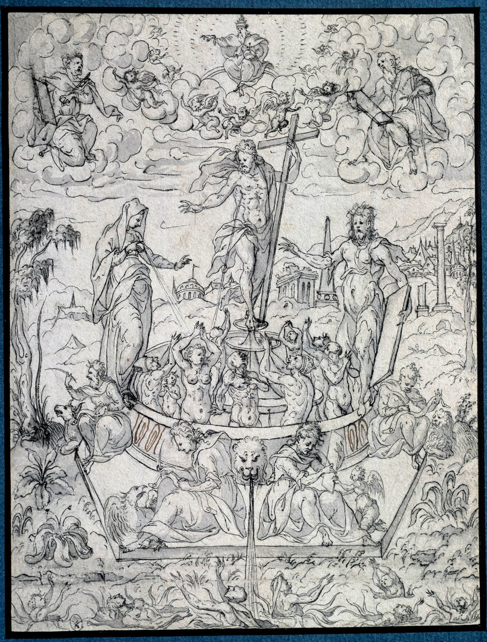 Allegoria della religione. Disegno di Etienne Delaune (1518-1583/95) XVI secolo Parigi, Museo del Louvre da Etienne Delaune