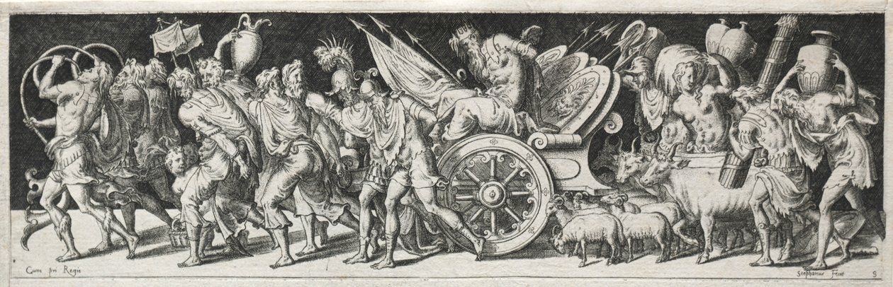 Combattimenti e trionfi, probabilmente anni 1560 da Etienne Delaune