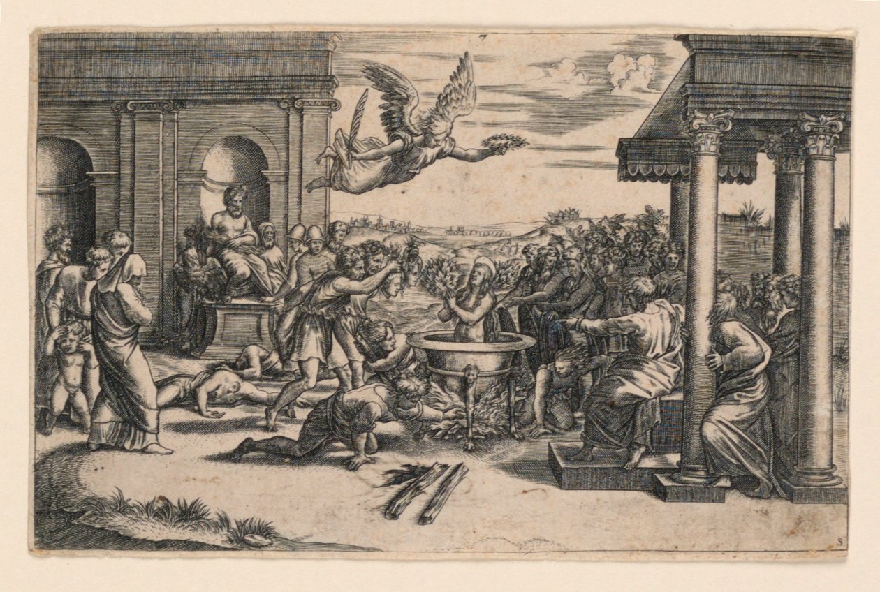 Martirio di Santa Cecilia da Etienne Delaune