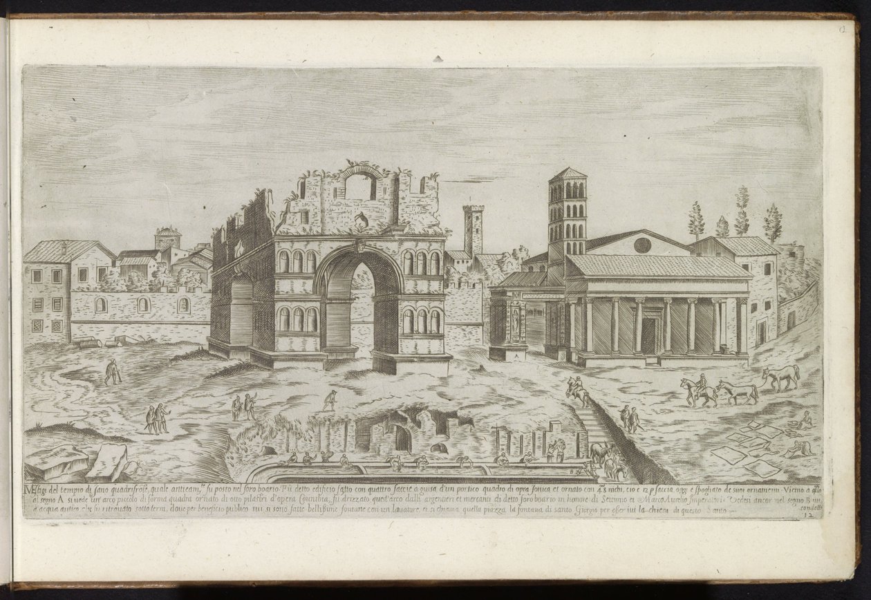 Arco di Giano a Roma da Etienne Duperac