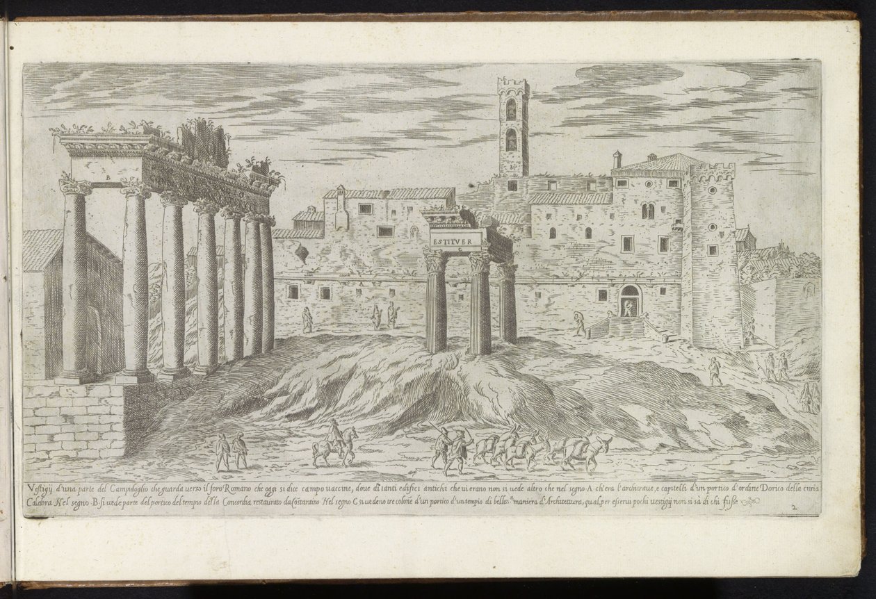 Foro Romano a Roma da Etienne Duperac