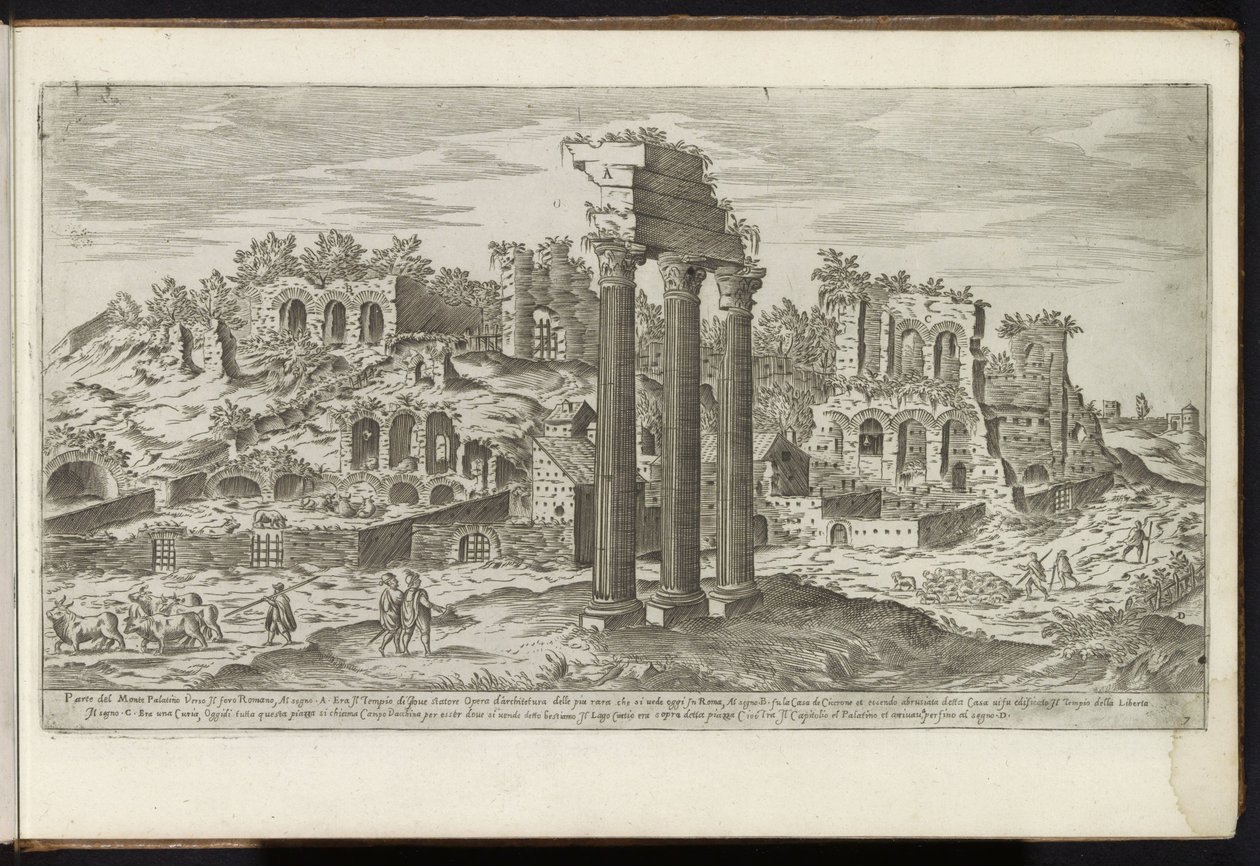 Palatino a Roma da Etienne Duperac