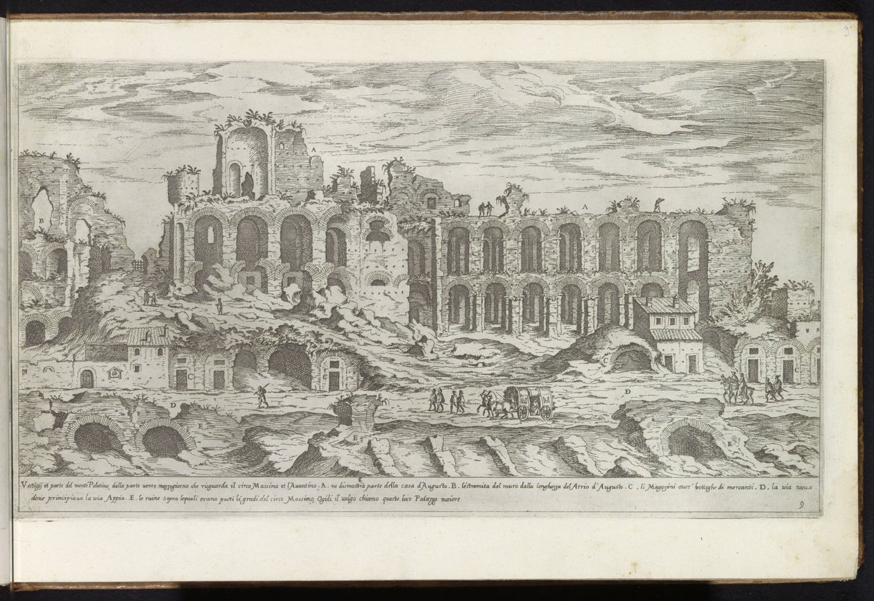 Palatino a Roma da Etienne Duperac