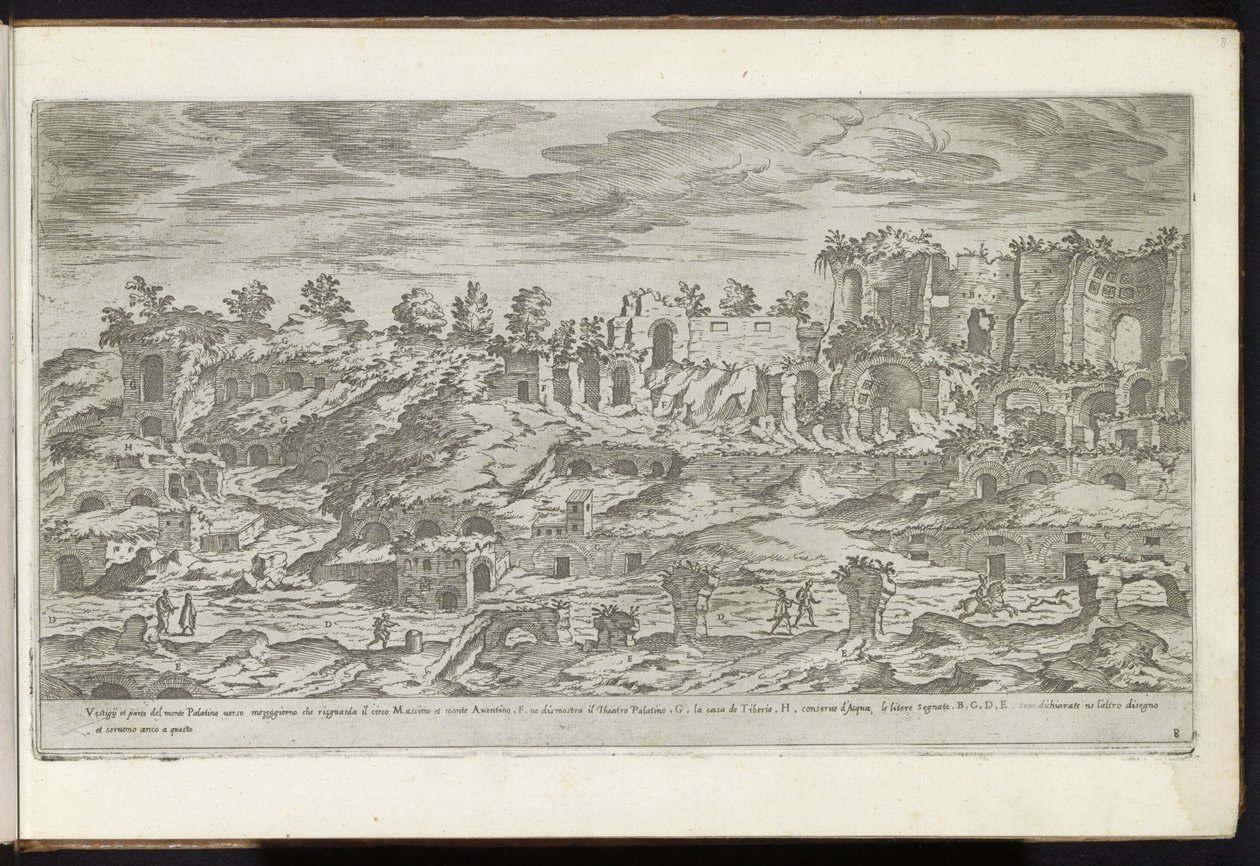 Palatino a Roma da Etienne Duperac