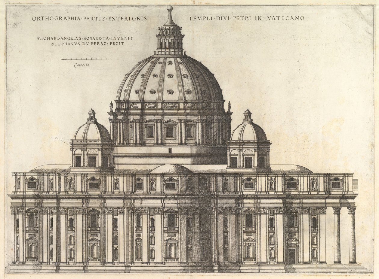 Speculum Romanae Magnificentiae: Elevazione che mostra l