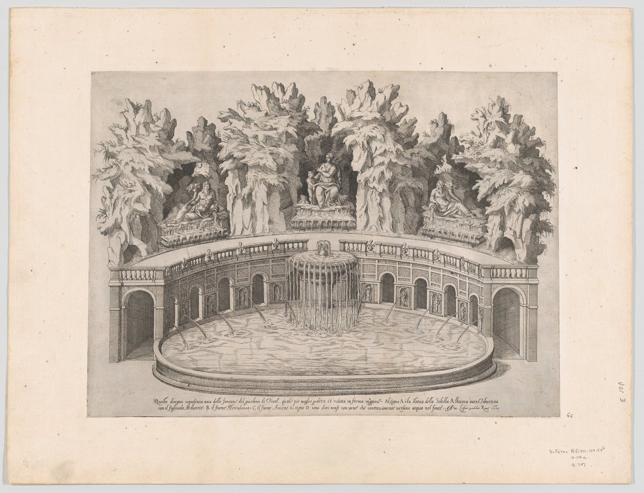 Speculum Romanae Magnificentiae: Fontana e giardini della Villa d