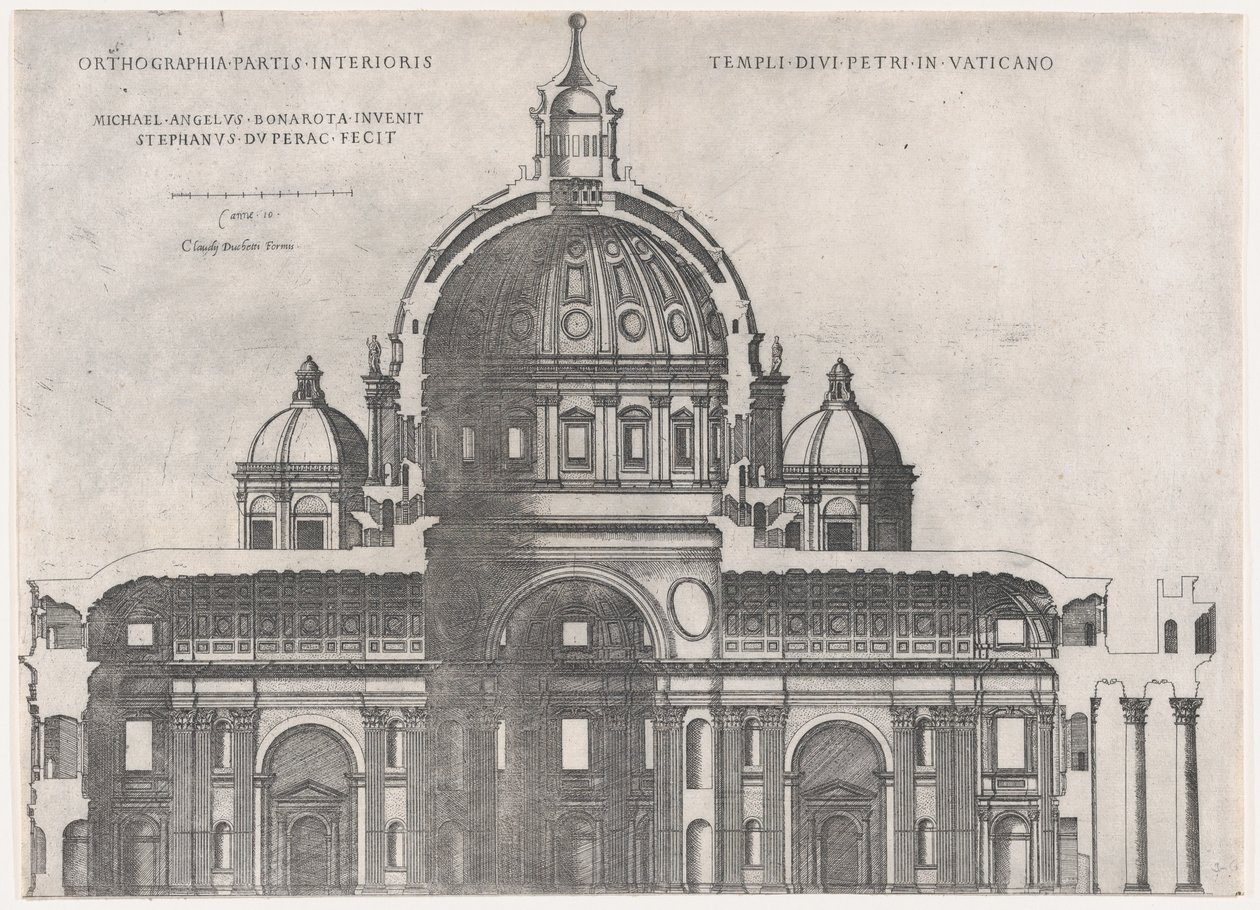 Speculum Romanae Magnificentiae: San Pietro da Etienne Duperac