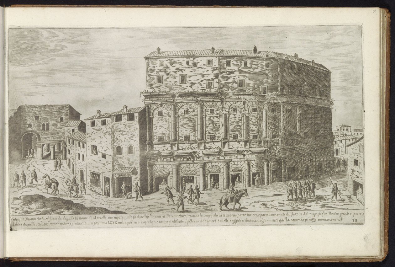 Teatro di Marcello a Roma da Etienne Duperac