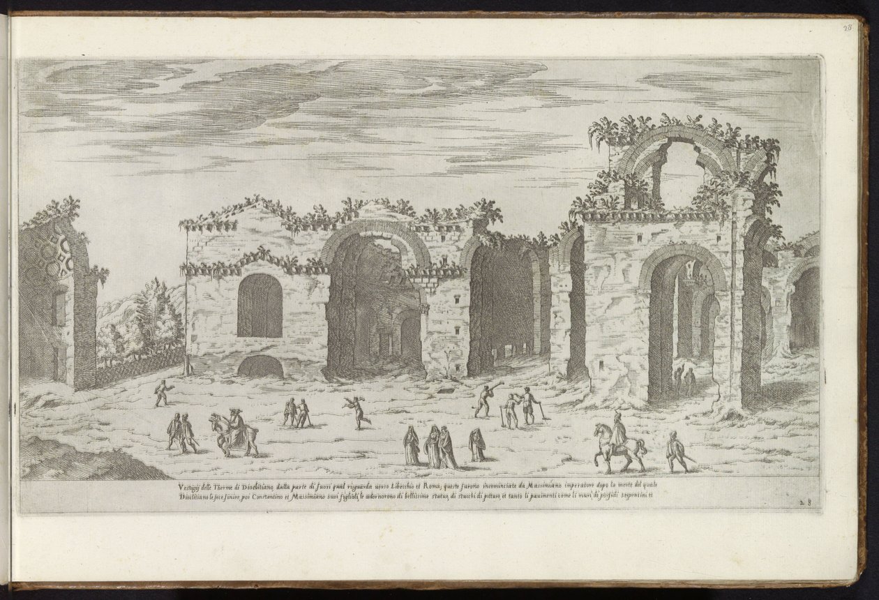 Terme di Diocleziano a Roma da Etienne Duperac