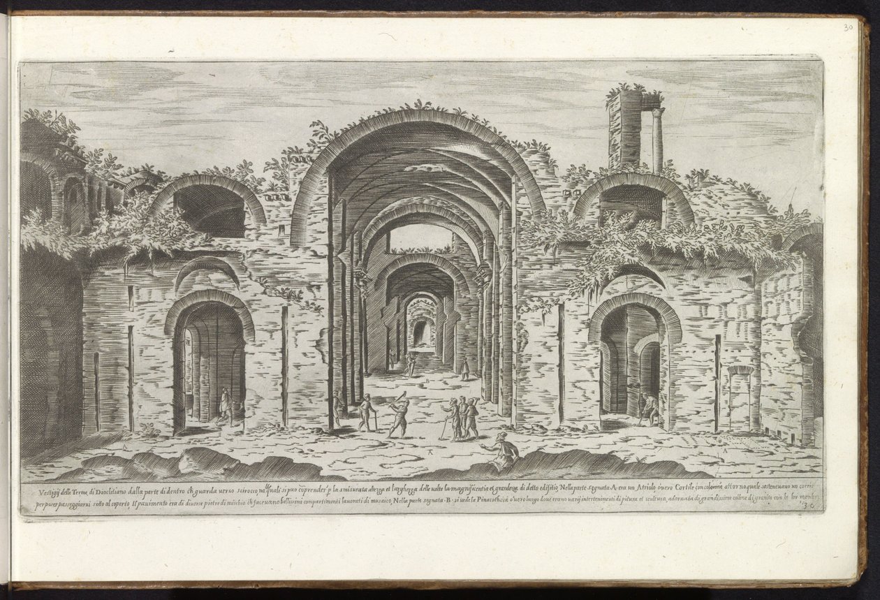 Terme di Diocleziano a Roma da Etienne Duperac