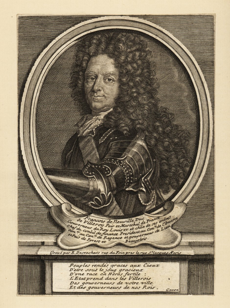 Francois de Neufville, 2° Duca di Villeroy, soldato francese da Etienne Jehandier Desrochers