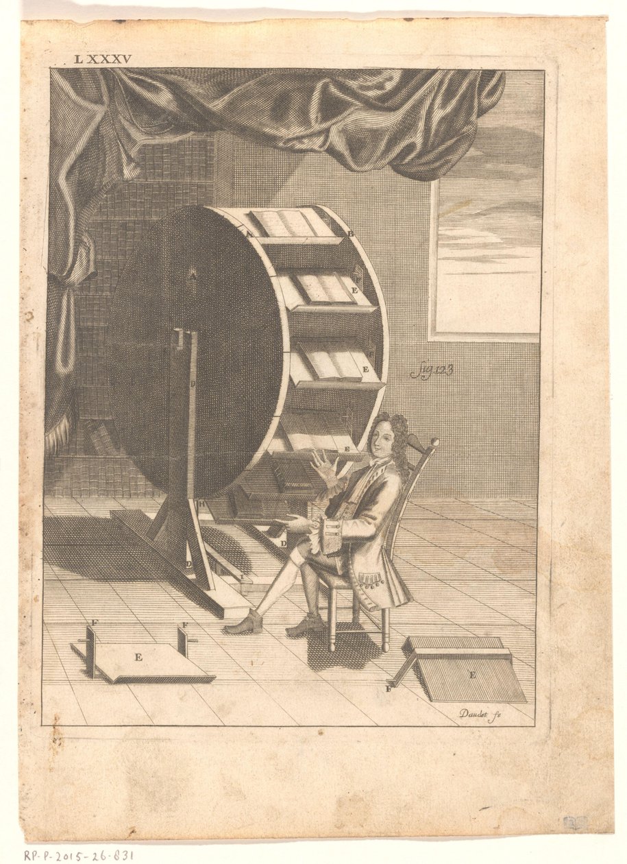Ruota dei libri di Nicolas Grollier de Servière da Étienne Joseph Daudet