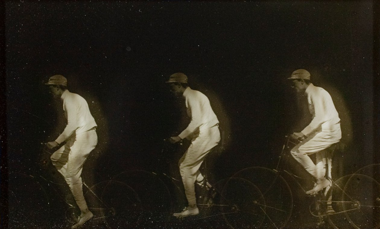 Uomo in bicicletta da Etienne Jules Marey