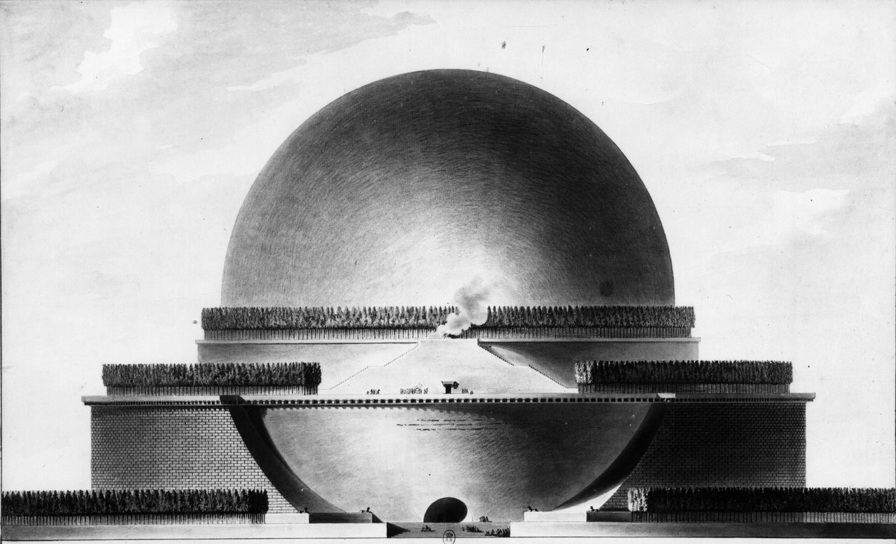 Cenotafio di Newton - E.L. Boullée da Etienne Louis Boullee