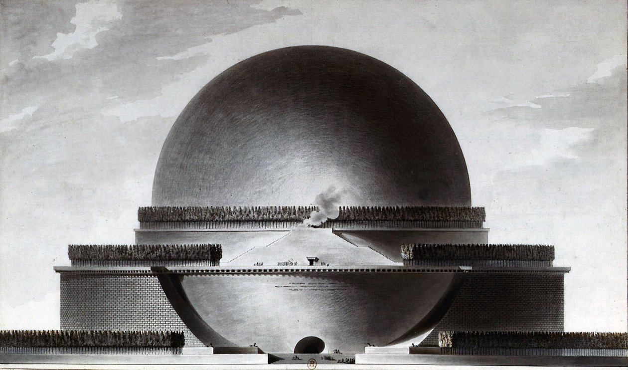 Cenotafio di Newton da Etienne Louis Boullee