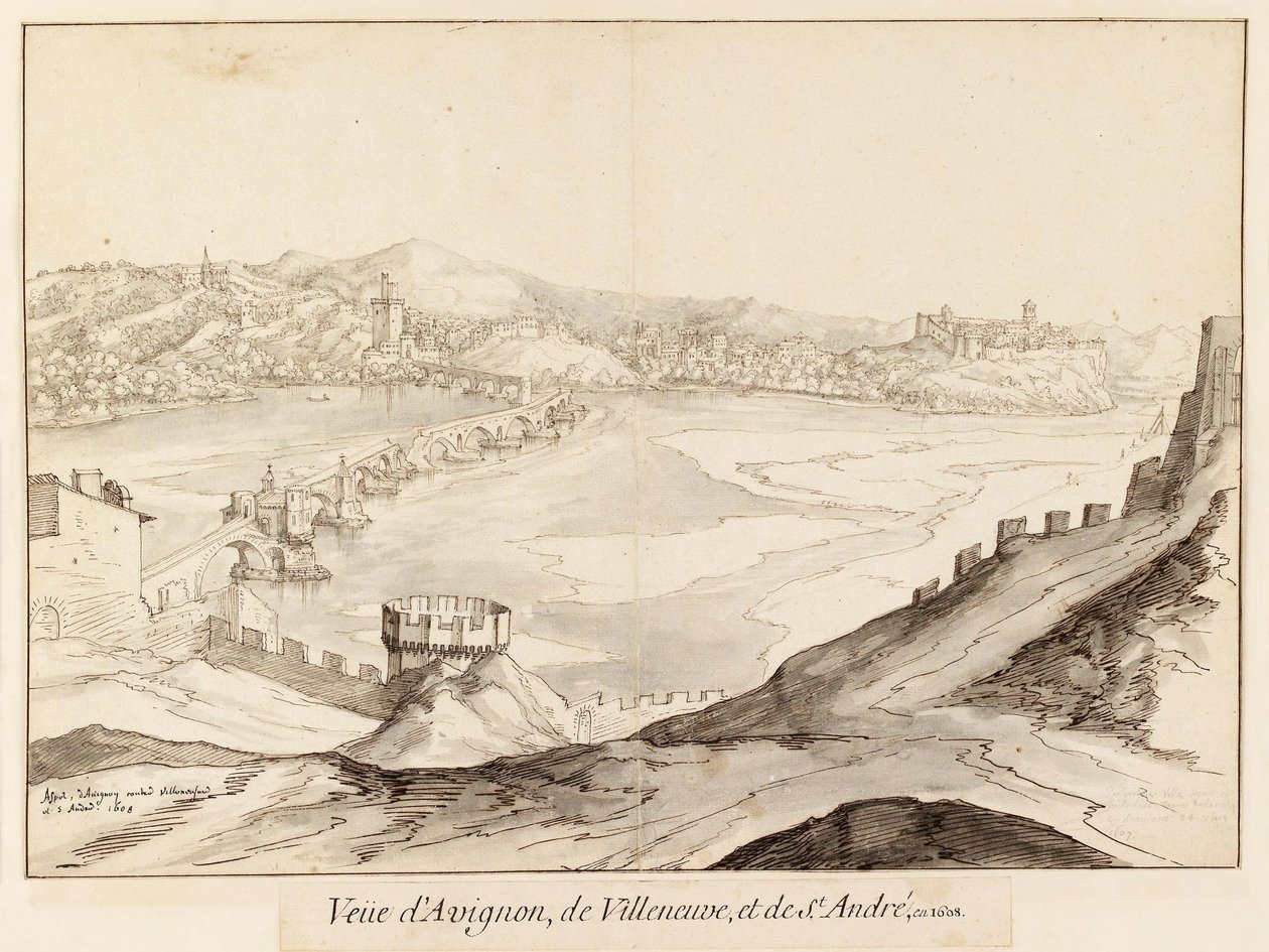 Martellaggio 1608 Pont Saint Benezet da Etienne Martellange