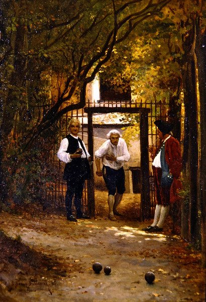 Giocando a bocce da Etienne Prosper Berne Bellecour