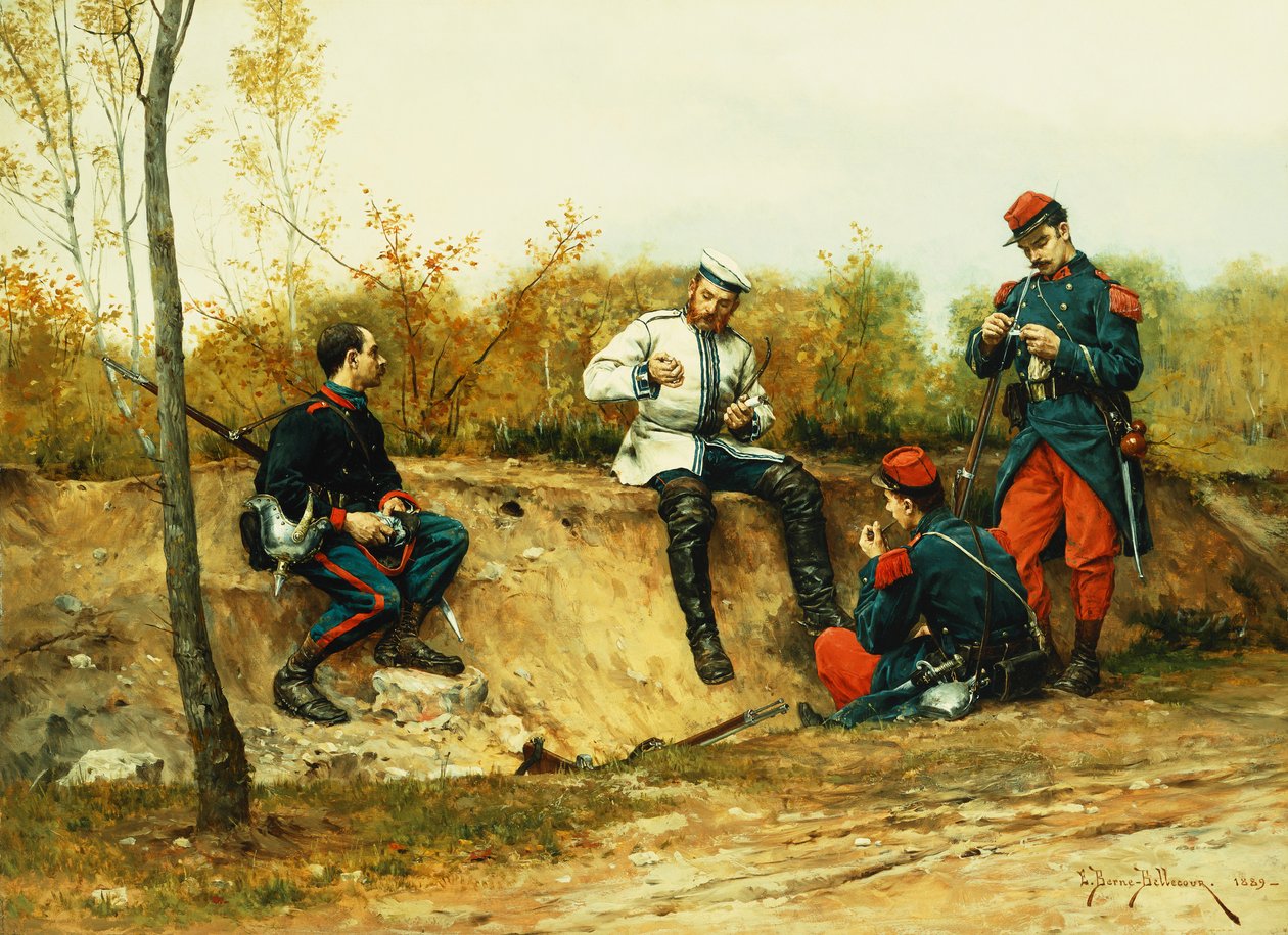 Il prigioniero, 1889 da Etienne Prosper Berne Bellecour