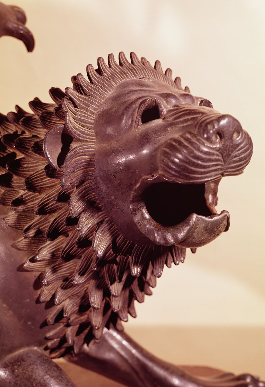 Chimera, testa (dettaglio) da Etruscan