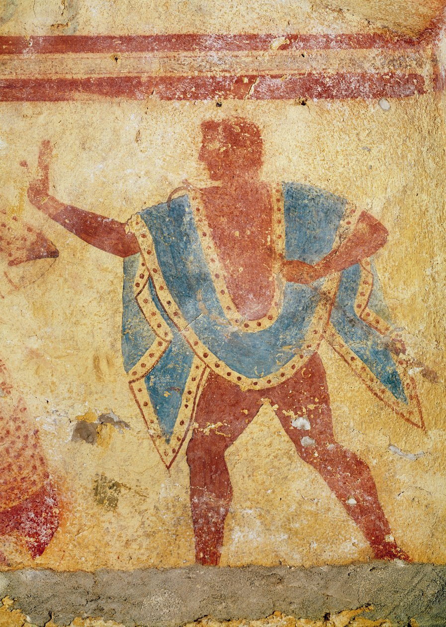 Danzatrice con tunica verde, dalla tomba di Giustiniani, metà del V secolo a.C. da Etruscan