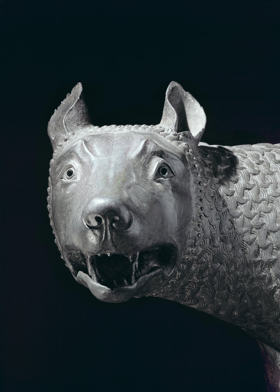 La Lupa Capitolina (bronzo) (dettaglio) da Etruscan