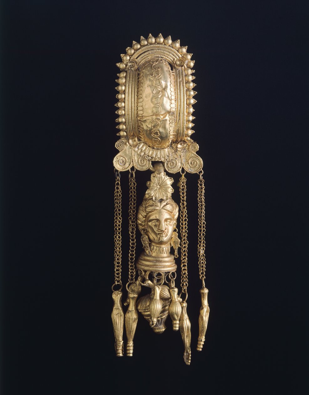 Orecchino, da Todi (Umbria). Civiltà etrusca, IV secolo a.C. da Etruscan
