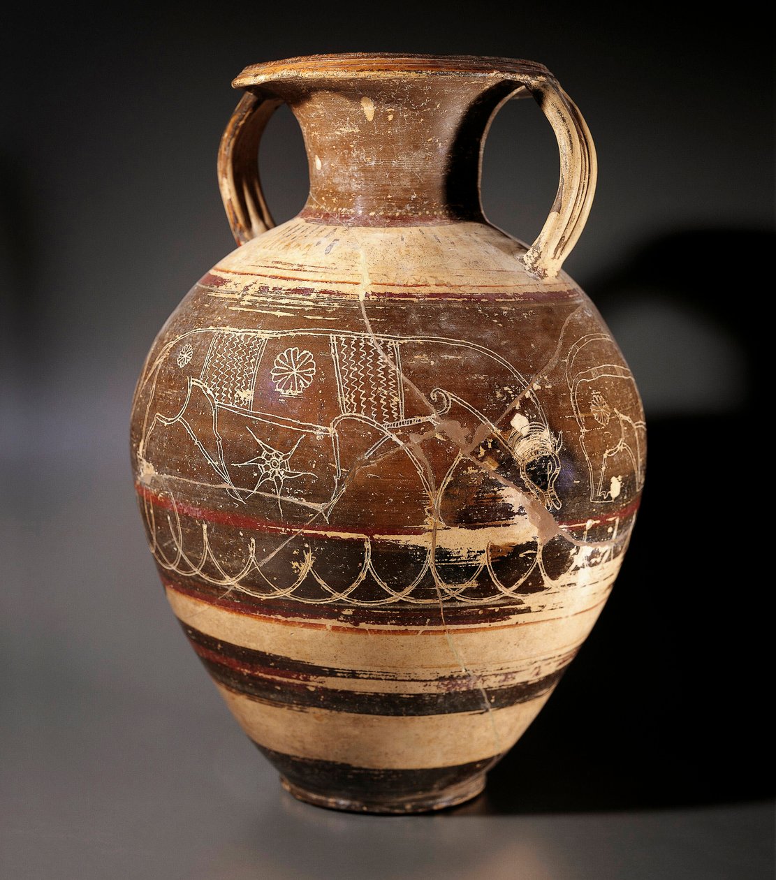 Arte etrusca: anfora decorata dal pittore di Cappi da Etruscan