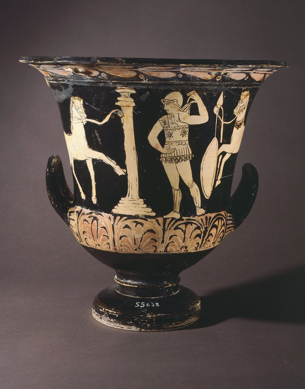 Cratere del Pittore di Londra. Ceramica a figure rosse da Gualdo Tadino (Umbria). Civiltà etrusca, IV secolo a.C. da Etruscan
