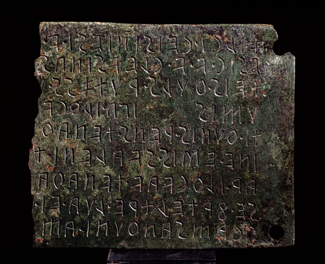 Tavoletta di bronzo da Monte Acuto, Formello (3°-2° secolo a.C.) da Etruscan Etruscan