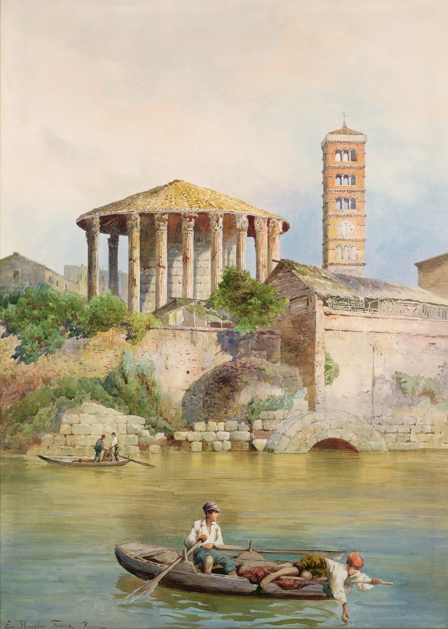 Veduta dello Sbocco della Cloaca Massima, Roma da Ettore Roesler Franz