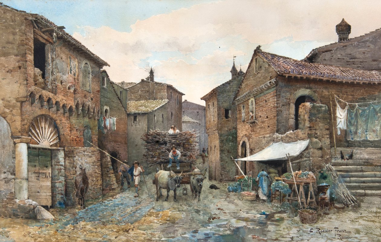 Commissariato di campagna a Tivoli da Ettore Roesler Franz