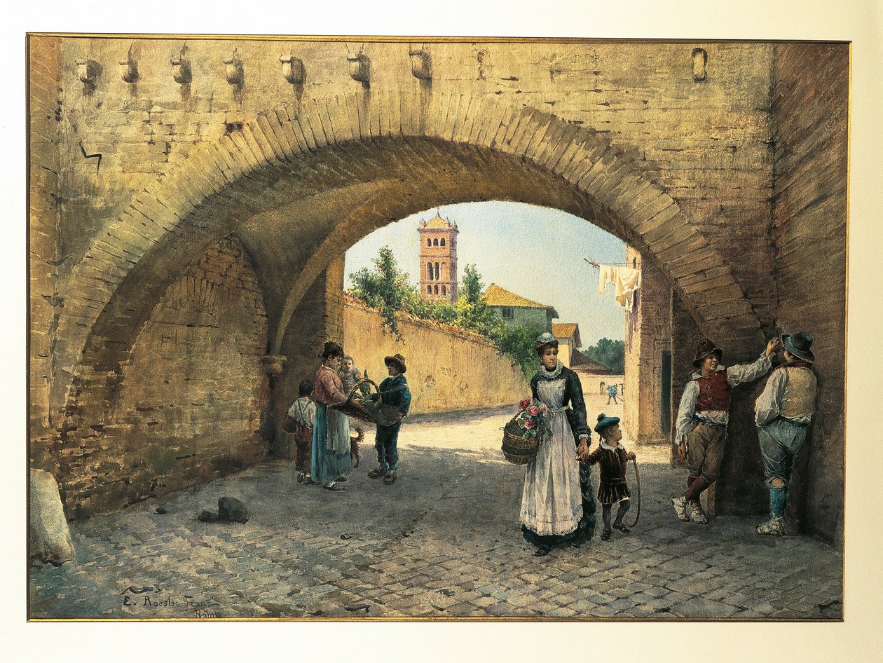 Italia, Roma, Arco dei Tolomei da Ettore Roesler Franz