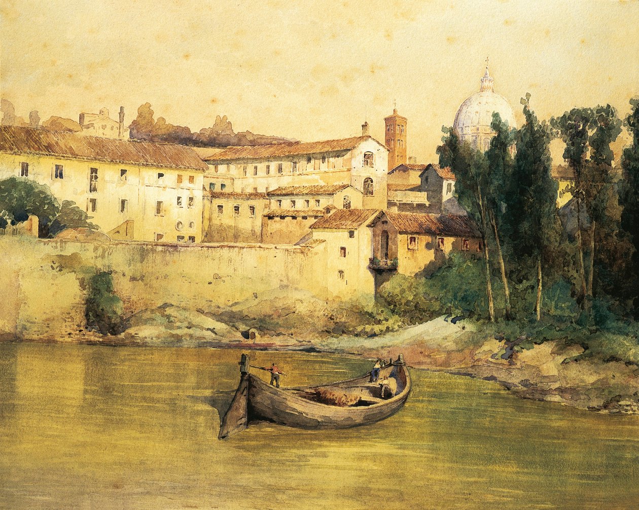 Italia, Roma, vecchio Ospedale Santo Spirito in Sassia da Ettore Roesler Franz