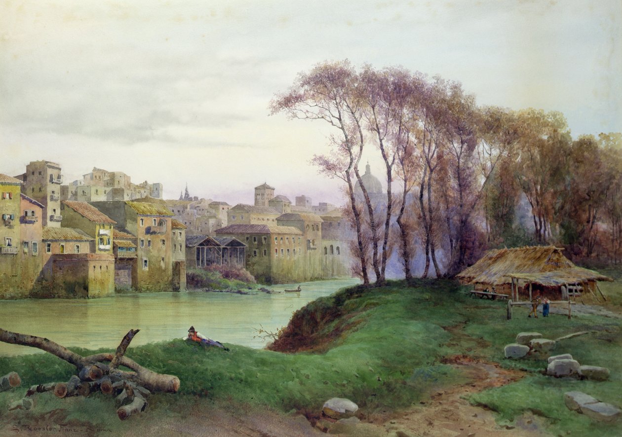 Vista dei Prati di Castello, Roma da Ettore Roesler Franz