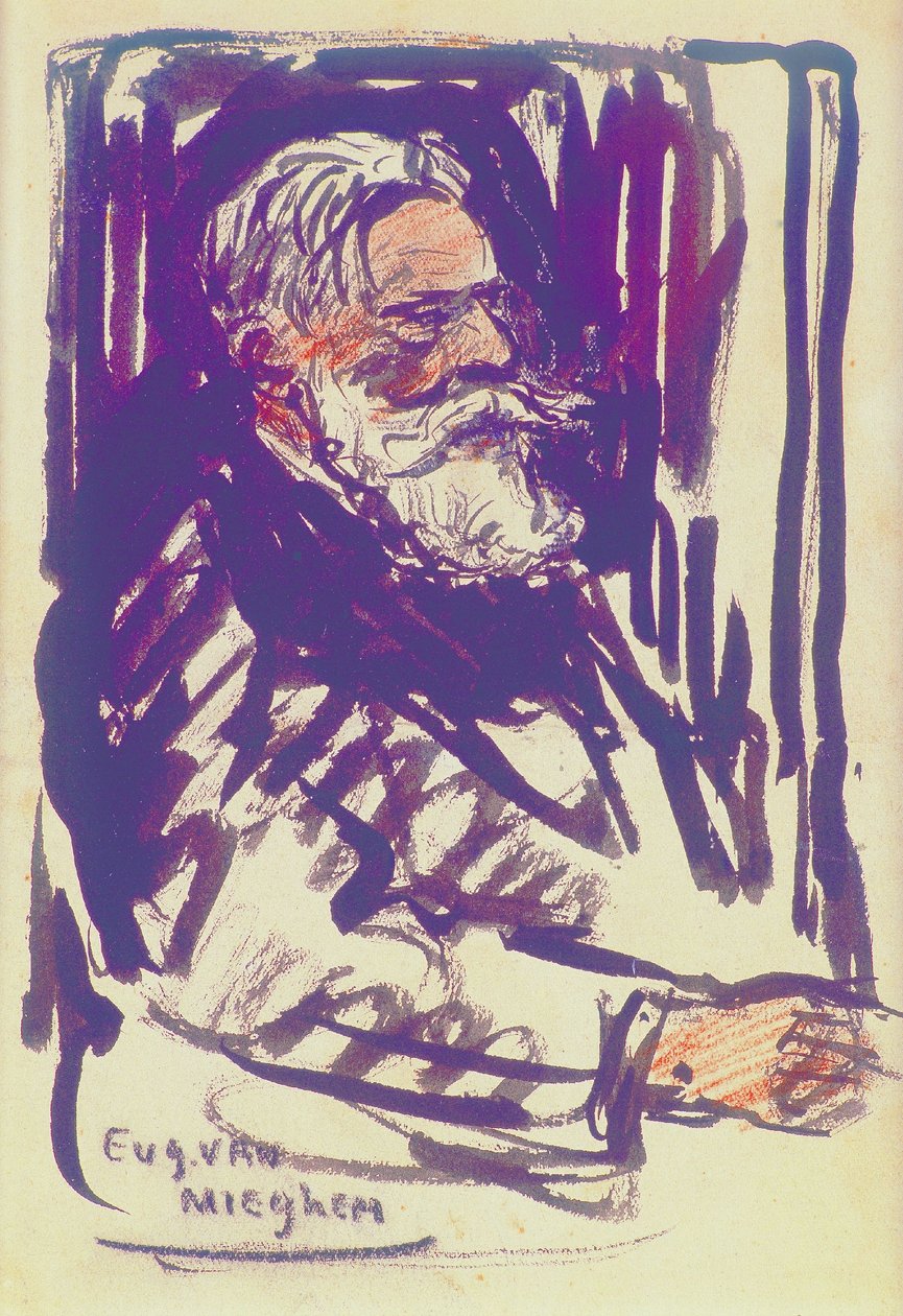 Il pittore James Ensor da Eugeen van Mieghem