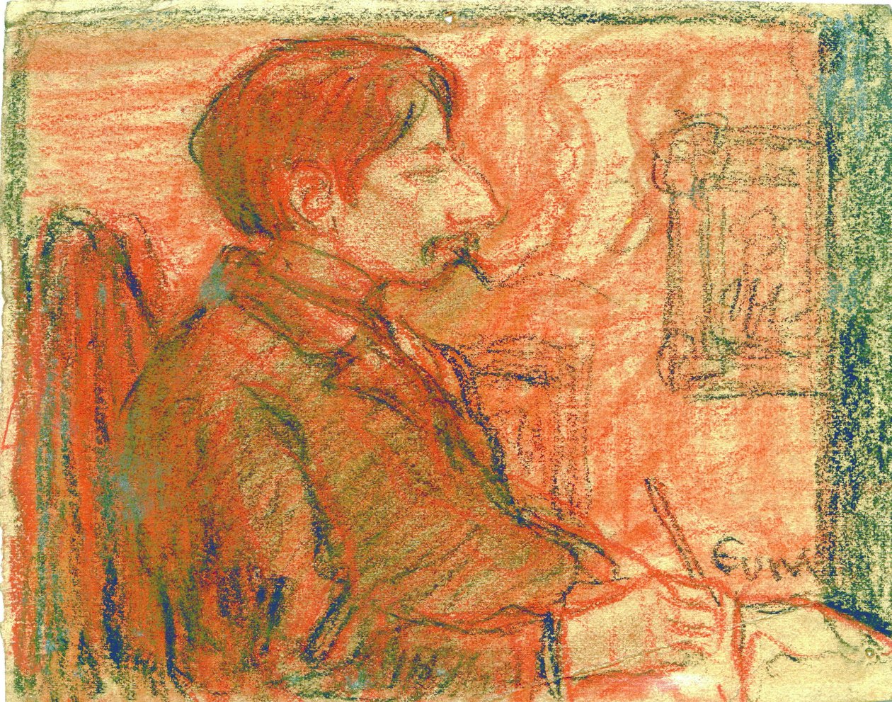 Il pittore Joseph Posenaer da Eugeen van Mieghem