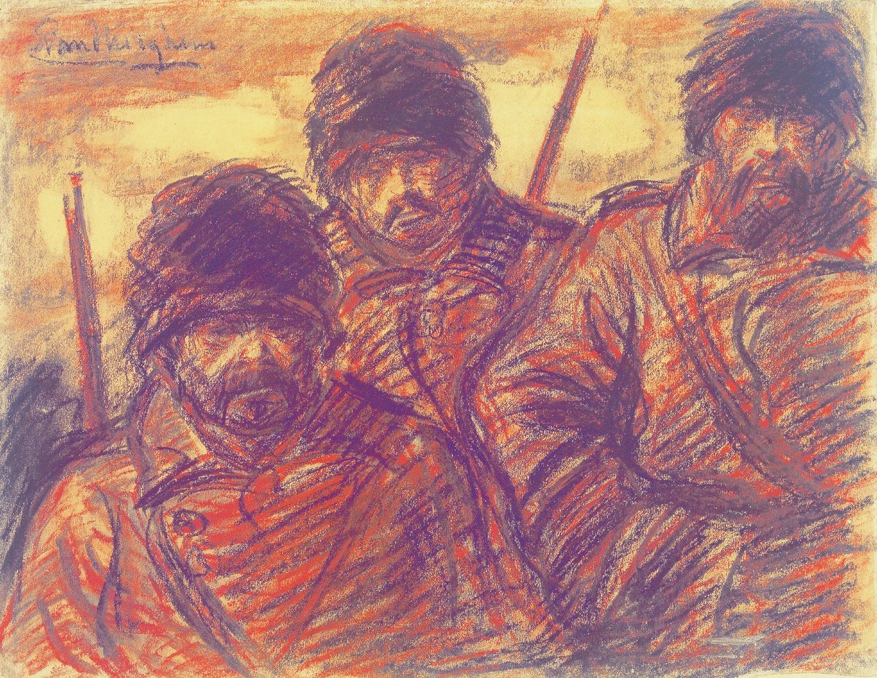 Drei russische Soldaten da Eugeen van Mieghem