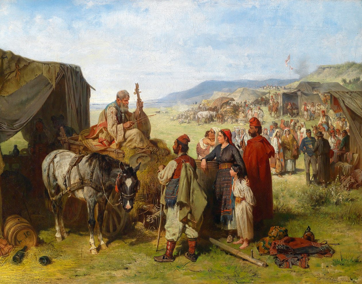 Accampamento in Dalmazia da Eugen Adam