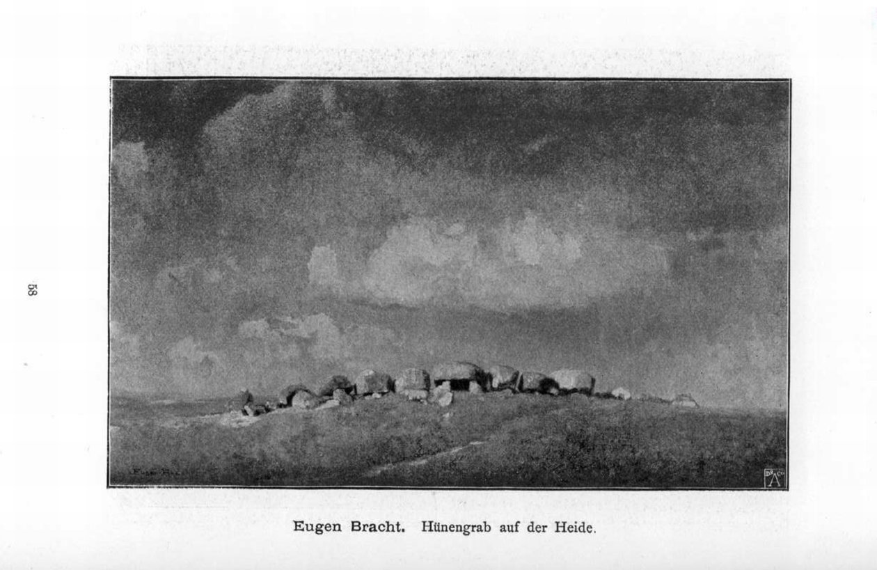 Tomba megalitica sulla brughiera da Eugen Felix Prosper Bracht