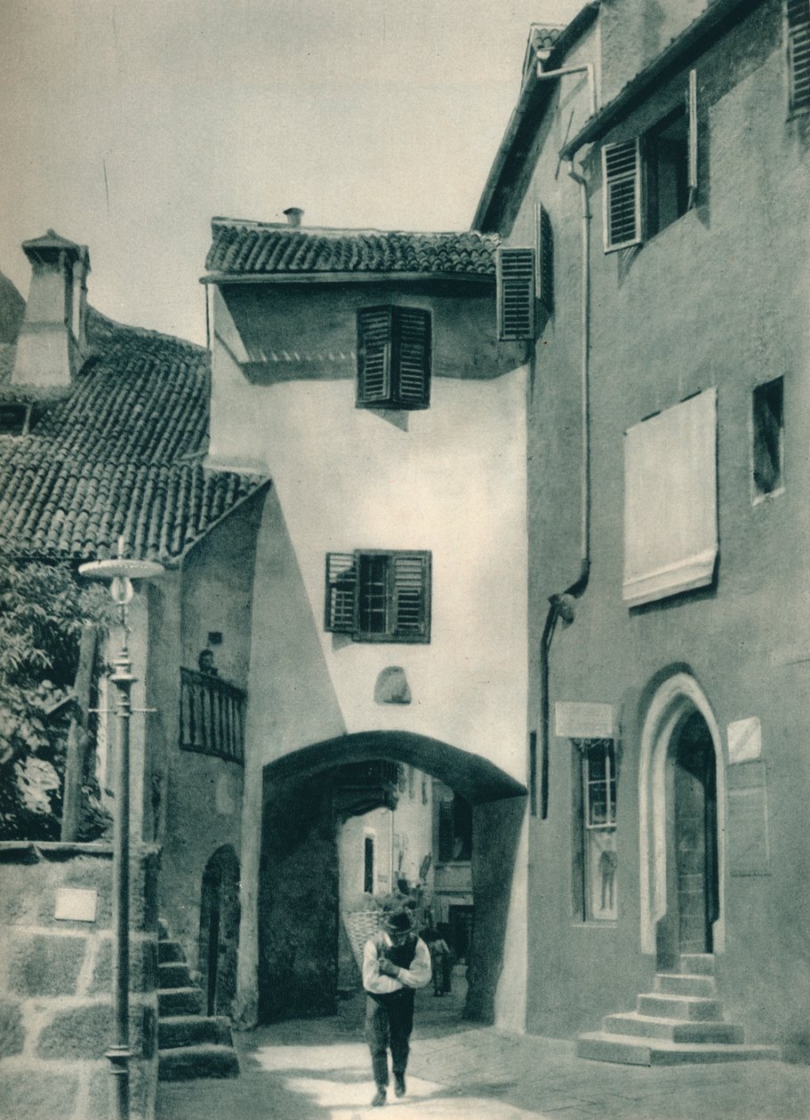 Una strada tranquilla, Merano, Alto Adige, Italia, 1927 da Eugen Poppel