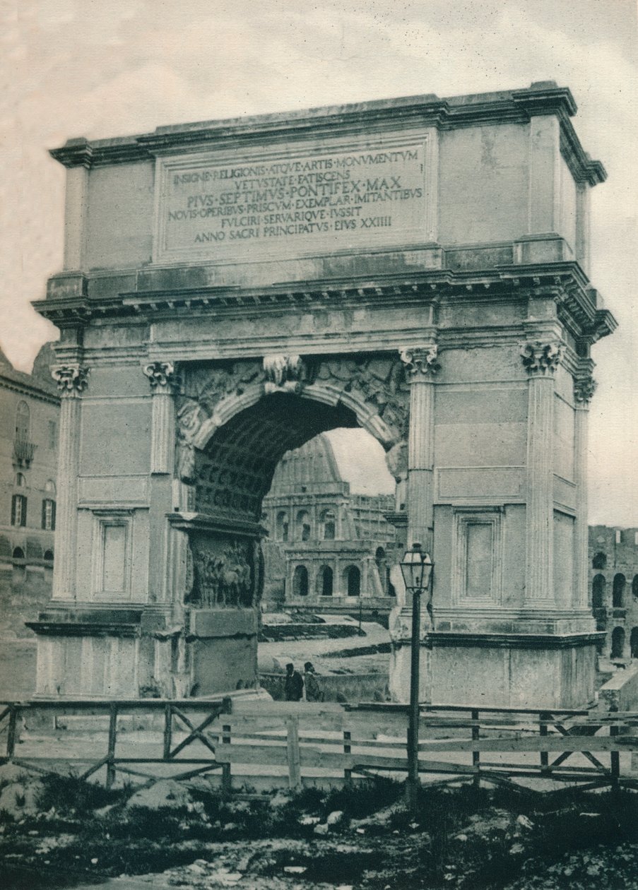 Arco di Tito, Roma, Italia, 1927 da Eugen Poppel