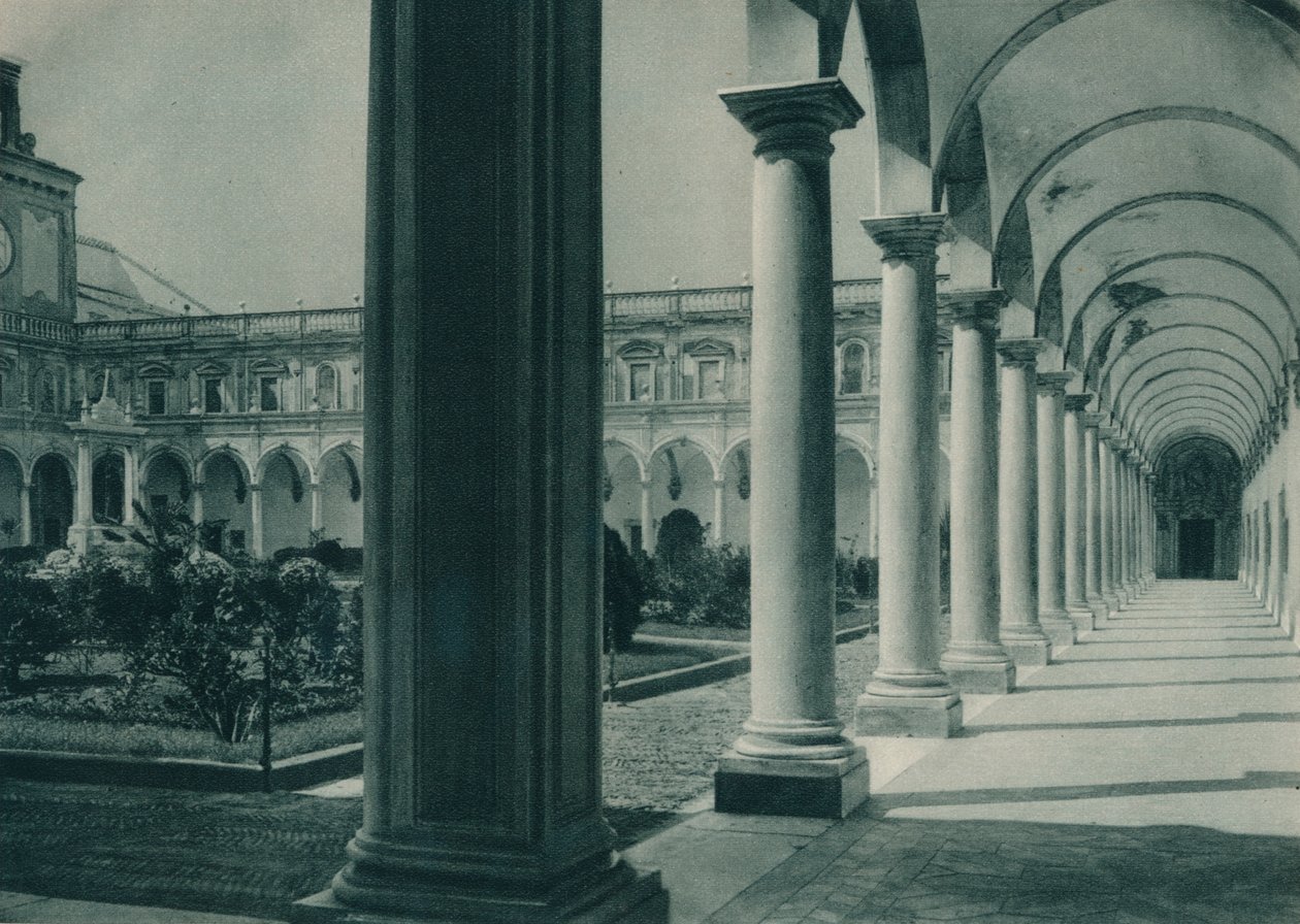 Chiostri nel Monastero di San Martino, vicino a Napoli, Italia da Eugen Poppel