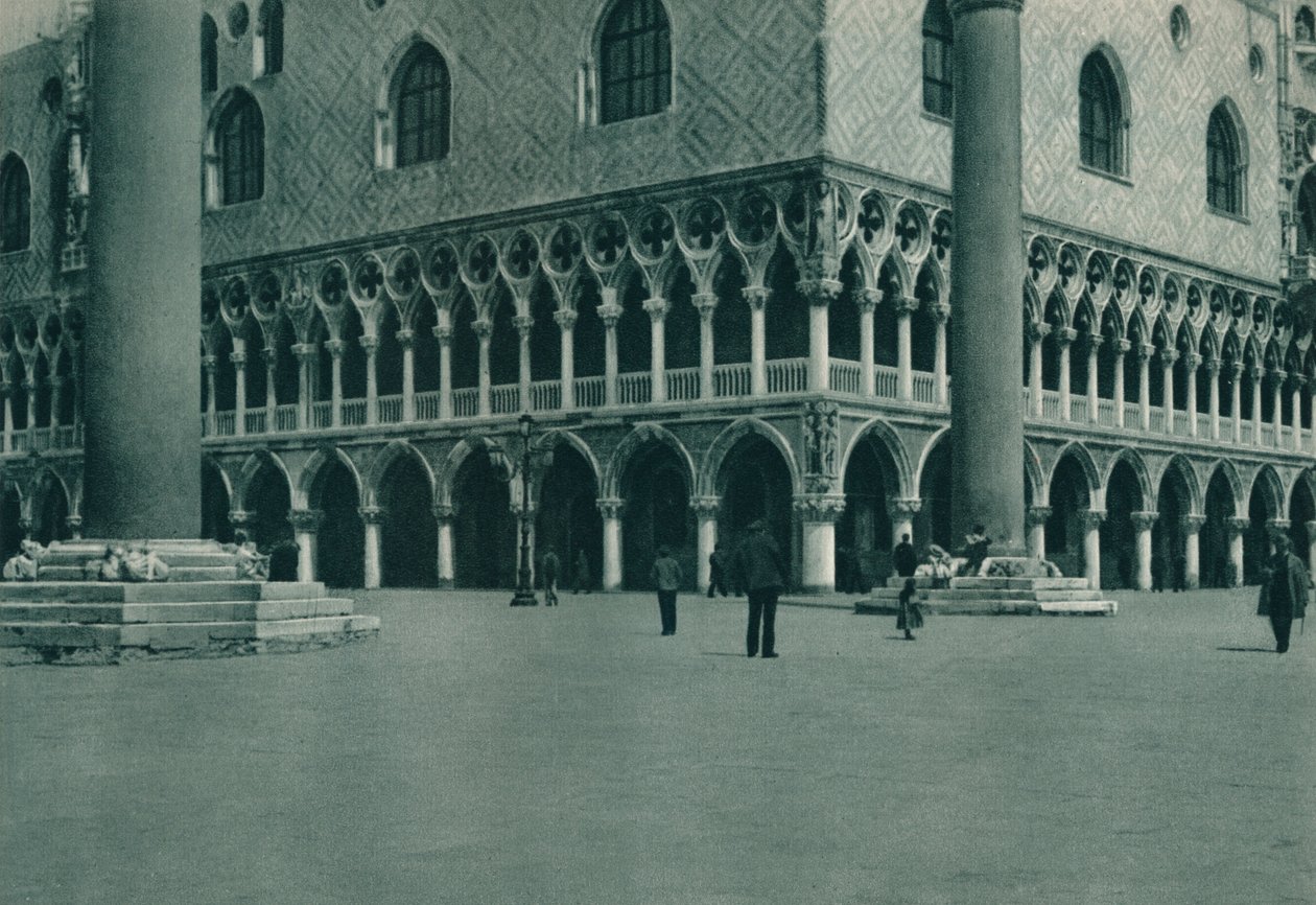 Angolo del Palazzo Ducale sulla Piazzetta di San Marco, Venezia, Italia, 1927 da Eugen Poppel