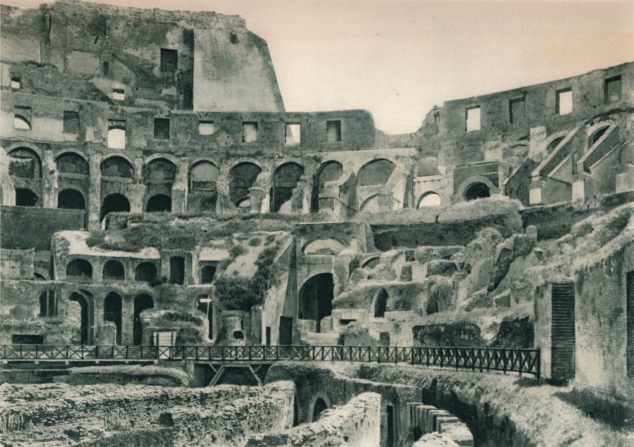 Interno del Colosseo, Roma, Italia, 1927 da Eugen Poppel