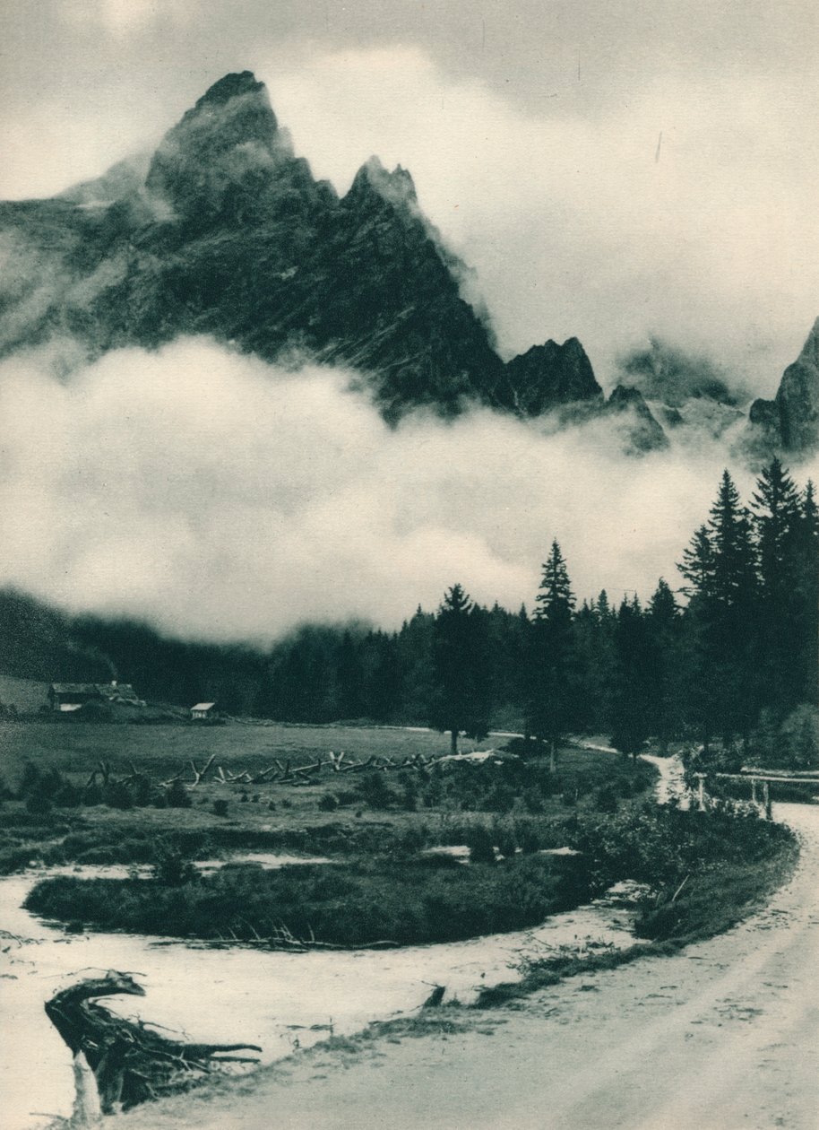 Gruppo Pala tra le nuvole, San Martino di Castrozza, Dolomiti, Italia da Eugen Poppel