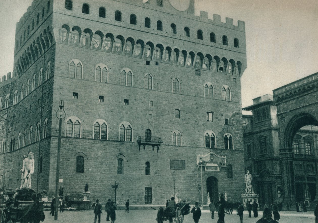 Palazzo Vecchio, Piazza della Signoria, Firenze, Italia, 1927 da Eugen Poppel