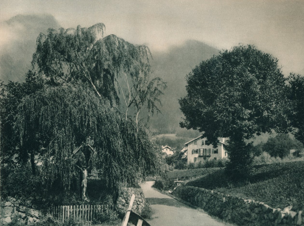 Strada per il Castello di Tirolo, Merano, Alto Adige, Italia, 1927 da Eugen Poppel