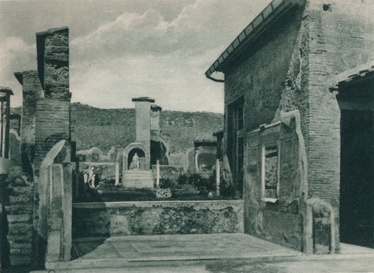 Strada che sale al foro, Pompei, Italia, 1927 da Eugen Poppel