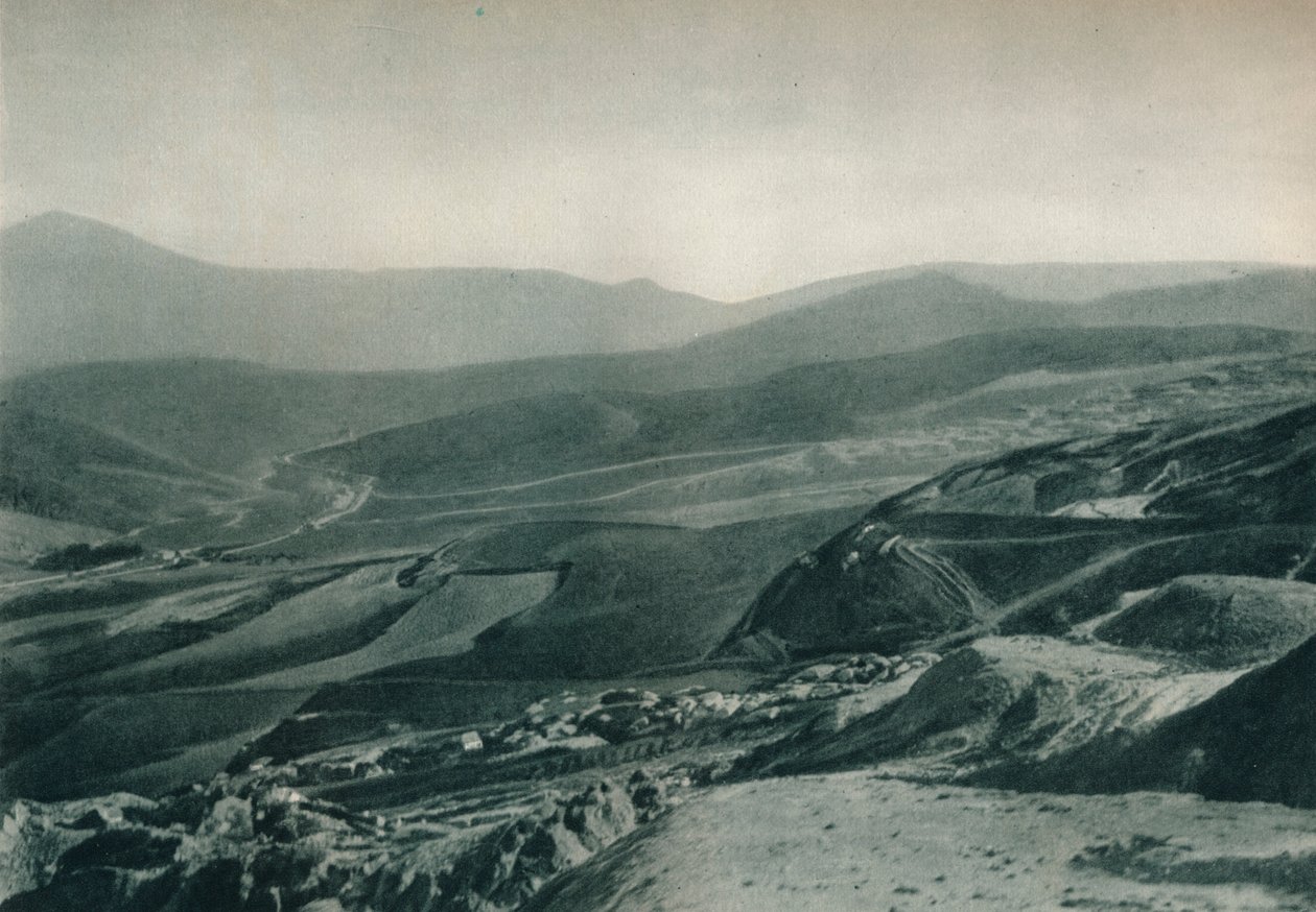 Veduta delle miniere di zolfo, Agrigento, Sicilia, Italia, 1927 da Eugen Poppel