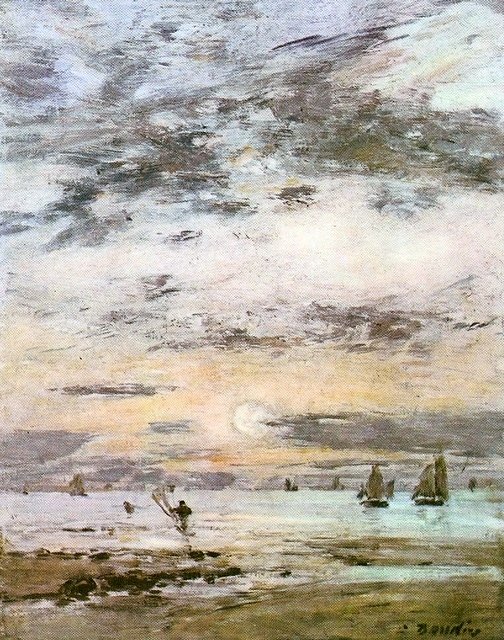 Marina - Tramonto da Eugene Louis Boudin